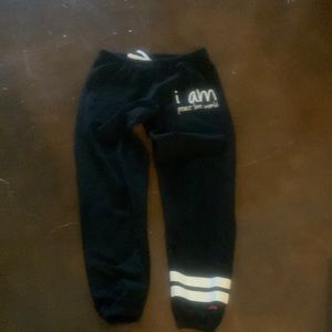 Peace Love World Black Joggers and Jacket